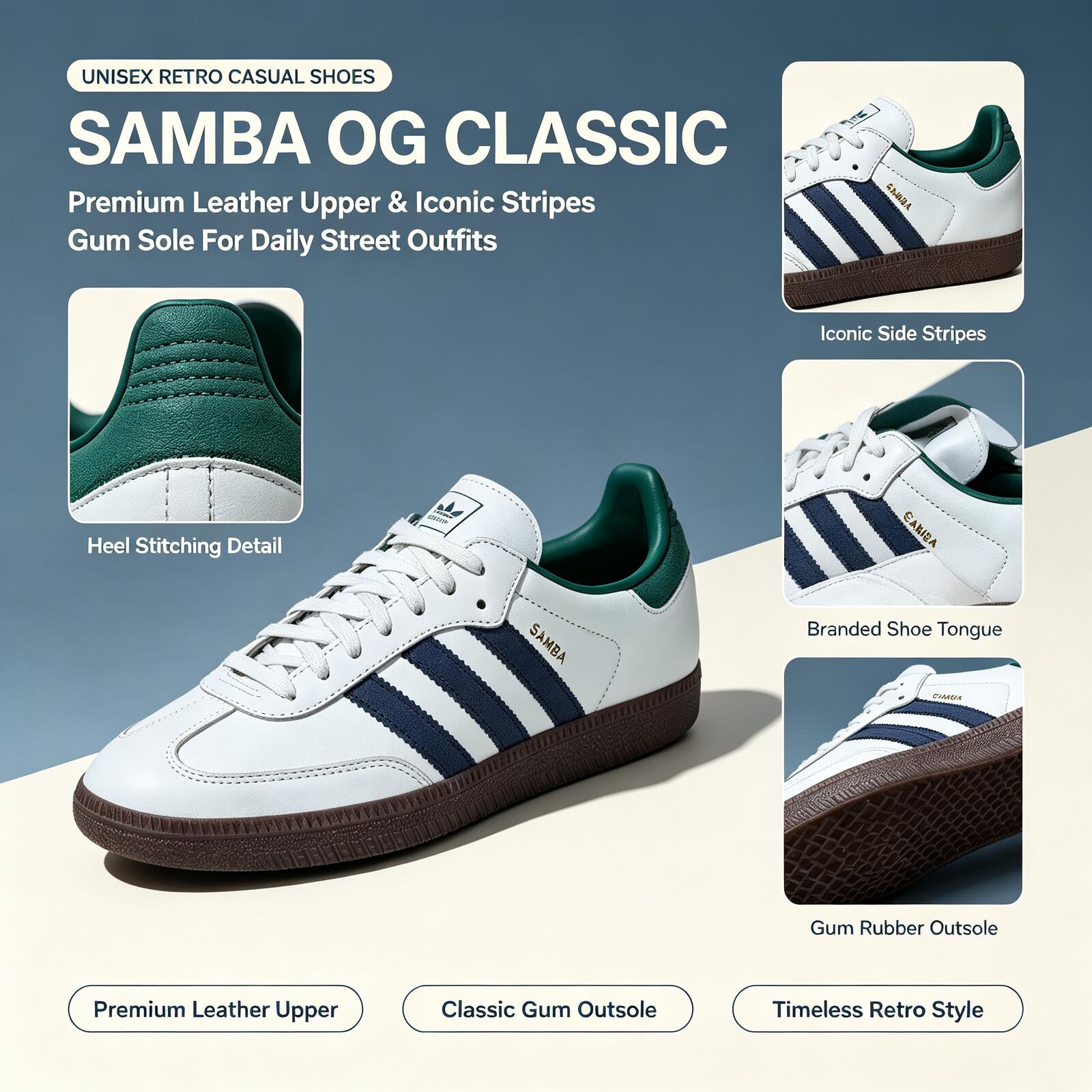 Adidas Shoes Samba - Official Adidas Genuine SAMBA OG Low