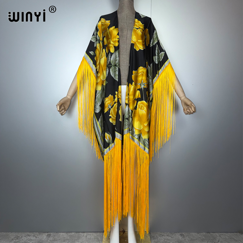 Cover Up Kaftan - WINYI Africa Kimono Cover-ups Bohemia Print
