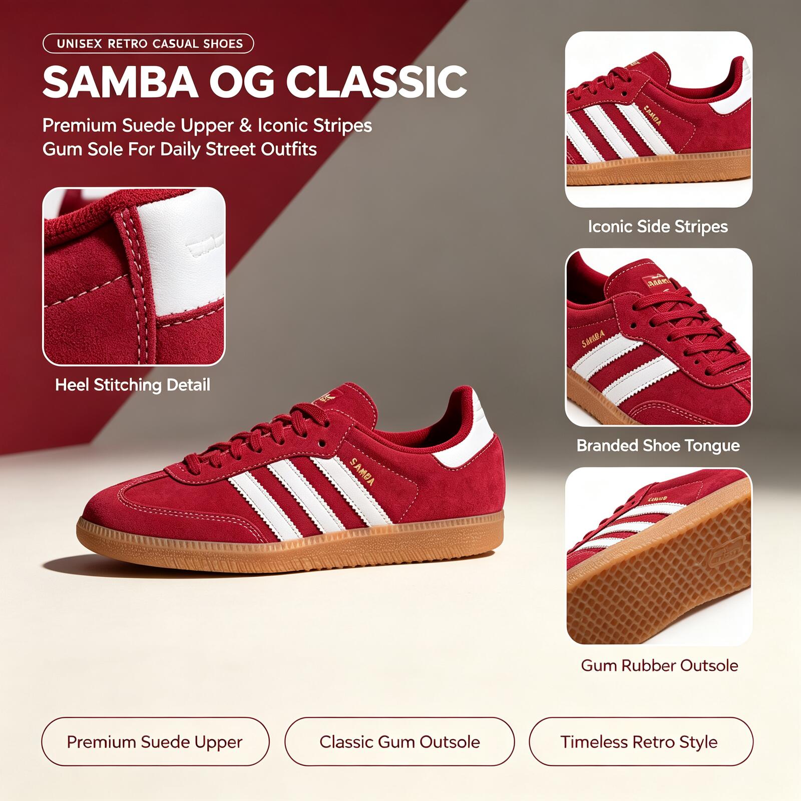 Adidas Shoes Samba - Official Adidas Genuine SAMBA OG KJ2788