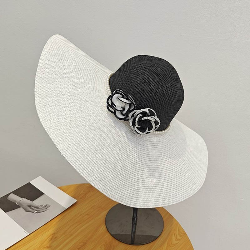 Two Tones Wide Brim Summer Hat - Hat Floppy Wide recension och pris