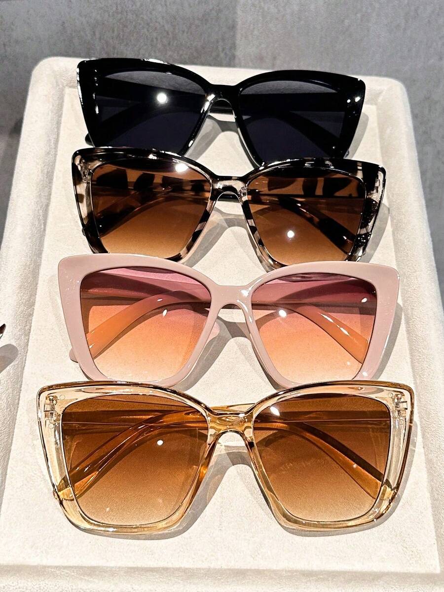 3/4pcs Women Cat Eye Frame Del - Sunglasses Cat Eye recension och pris
