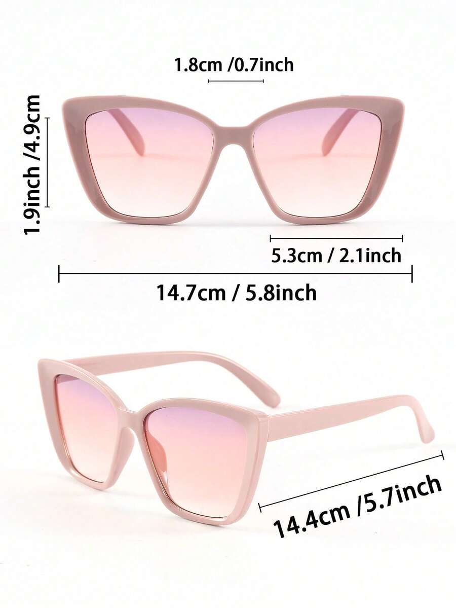3/4pcs Women Cat Eye Frame Del - Sunglasses Cat Eye recension och pris