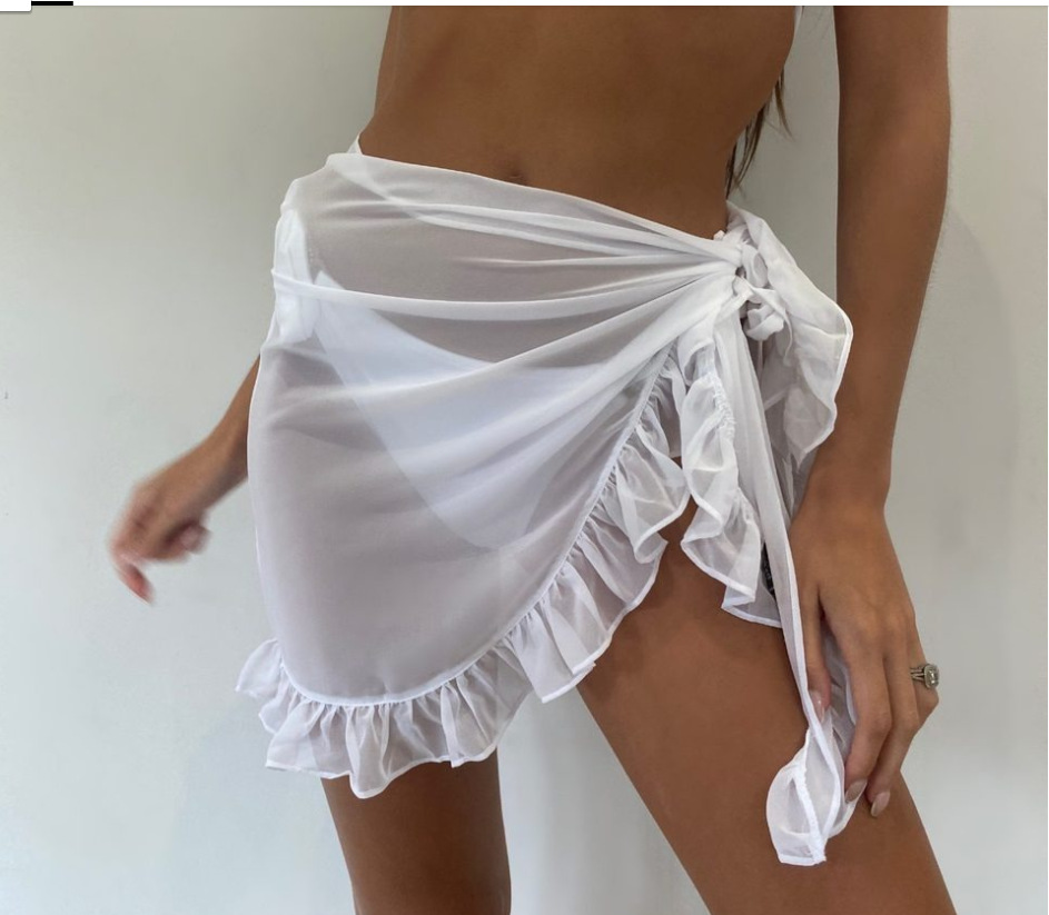 6 Colors Ruffle Bikini Cover U - Cover Up Kaftan recension och pris