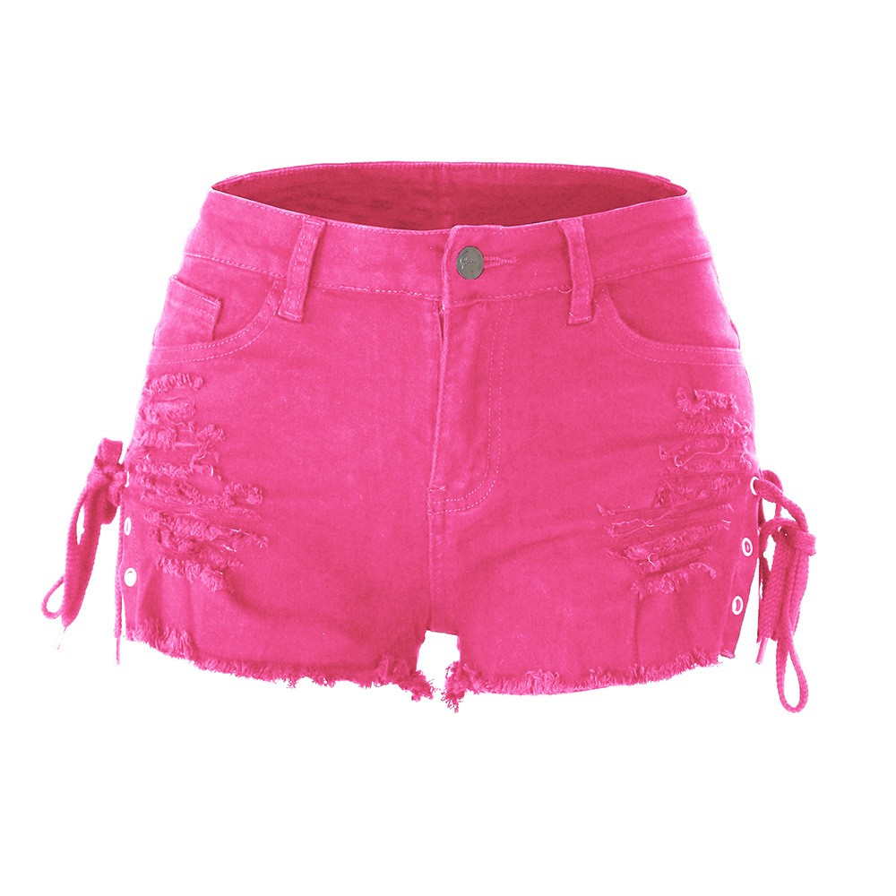 Y2k Women's Shorts Low Rise Mi - Shorts Denim Frayed recension och pris