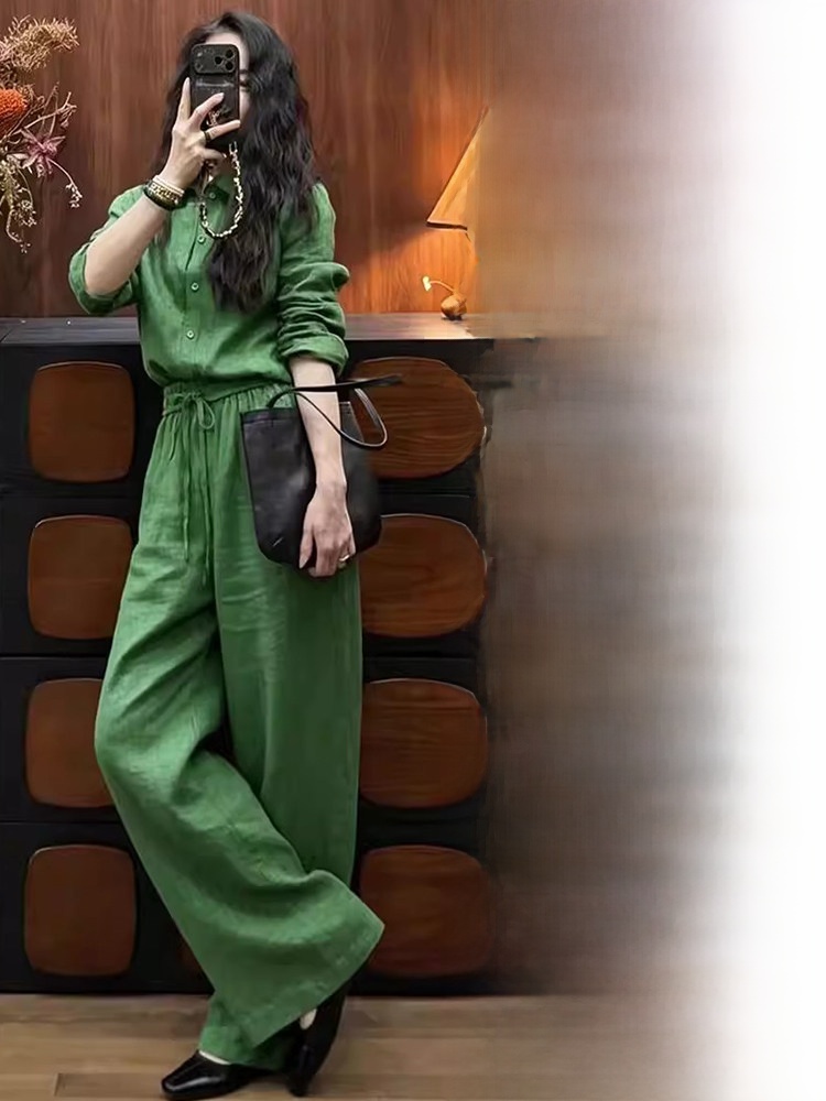 Loose Fit Linen Shirt And Wide - Linen Pant Wide recension och pris